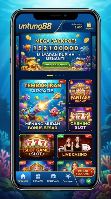 Tampilan antarmuka pengguna Untung88 yang sederhana dan intuitif.